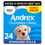 Andrex Complete Clean Toilet Rolls, 24 Pack – Clubcard Price