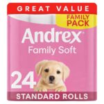 Andrex Family Soft Toilet Tissue Standard 24 Rolls – Clubcard Price