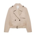 Anine Bing Greer Cotton Trench Coat – Taupe