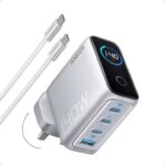 Anker 140W GaN USB C Foldable Plug, Fast Charger – Silver 1.5m Cable – Sold by AnkerDirect UK /FBA