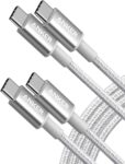 Anker USB C to USB C Charger Cable, 60W (3A) New Nylon (6 ft/1.8m, 2-Pack)