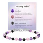 Anxiety Relief Healing Crystal Beaded Bracelets for Women