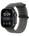 Apple Watch Ultra 4 (GPS Cellular) 49mm Black Titanium Case with Translucent Black Ocean Band