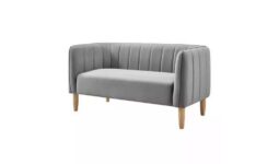 Argos Home Pandora Velvet 2 Seater Sofa – Grey