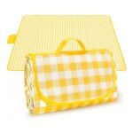 Armo Extra Large Tartan Picnic Blanket with Carrying Handle, Waterproof