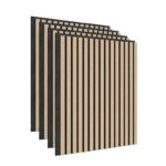 Artika Sonolok Acoustic Wall Panel Set in Oak & Black, 4 Pack – In Store
