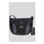 Ashwood Leather Violet Real Leather Crossbody Bag – Black