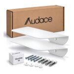 Audace Orizzonte: 2 Steel Floating Shelves, 30x15cm Matte White