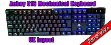 Aukey Mechanical Keyboards KM-G16 / KM-G6 – Sold by UK Surplus Central (UK Mainland)