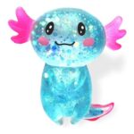 Axolotl Squishy Stress Toy – Glitter Fidget Blue