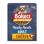 BAKERS Meaty Meals Adult Dry Dog Food Chicken 1kg (5x)