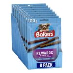 BAKERS Rewards Chicken Beef Lamb Dog Treats 100g Pack 8 – £5.94 S&S Voucher