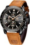 BENYAR Watch for Men Analog Quartz Chronograph Waterproof Luminous Designer Big Face Mens Wrist Watches Business Sport Casual Dress Elegant Gifts for Men