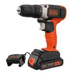 BLACKDECKER 18V Cordless Drill Driver, BCD001C1-GB 37Nm Torque, LED Work Light