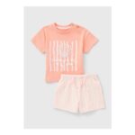 Baby Peach Shell Boho Top & Short Set – 0-23 Months