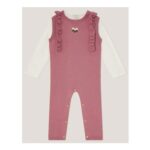 Baby Top & Knit Dungarees Set
