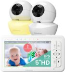 Babysense 5 HD Baby Monitor with 2 Cameras and Night Vision, No WiFi