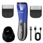 Barberboss Trimmer for Body and Face, Waterproof, USB C Charging, LED Light and Display