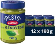 Barilla Pesto alla Genovese Sauce, 12x190g – Basil, Parmesan, Italian