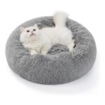 Bedsure Calming Cat Donut Bed, 50x50cm