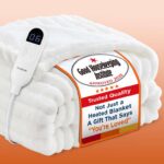 Bedsure Electric Blanket Heated Throw – Chunky Ribbed, 130x160cm, Cream with checkout discount – Sold by Bedsure EU / FBA
