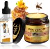 Bee Venom Anti-Aging Cream & Serum Set Vegan Skin Care Duo for Fine Lines, Firming & Glowing Skin Natural Bee Venom Face Cream
