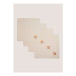 Beige 4PK Pumpkin Napkins