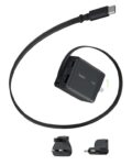 Belkin 3-in-1 UltraCharge, 70W Retractable USB-C Cable, 2x USBC & 1x USBA Ports – UK, EU & US Interchangeable Plug Tips, PD, PPS.