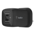 Belkin 65W Dual USB Type C Wall Charger, Fast Charging Power Delivery 3.0 with GaN Technology, USB Plug fast charger
