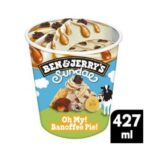 Ben & Jerrys Oh My Banoffee Pie Ice Cream 427ml