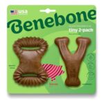 Benebone Tiny 2-Pack Dog Chew Toys Real Bacon – £9.13 S&S