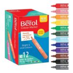 Berol Felt Tip Markers, 2.0mm, Assorted, Washable Ink, 12 Pens – £13.10 S&S