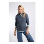 Beye 1/4 Zip Grid Fleece – Rich Navy