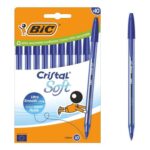 Bic Cristal Ballpoint Pens, 1.2 Mm, Blue, Box of 10