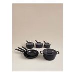Black Barbican Non-Stick Pan Set – 7 Piece