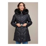 Black Belted Puffer Coat