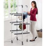 Black Decker Heated Airer with Cover and Wheels At Checkout