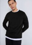 Black Essential Crew Neck Sweatshirt – Size XL – 99p C&C