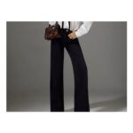 Black High-Waisted Relaxed Flare Jeans