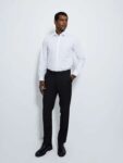 Black Regular Fit Active Waist Trousers