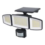 Black Solar-powered Cool White Integrated LED Floodlight 800lm – Free C&C Only