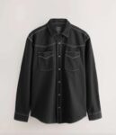 Black Twin Pocket Western Style Long Sleeve Shirt – Free C&C