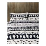 Black & White Halloween Single Fleece Duvet Set