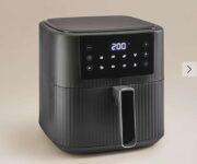 Black/Cream Textured 8 Litre Digital Air Fryer – Free C&C