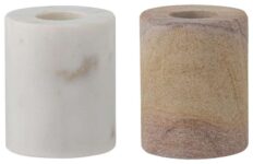 Bloomingville Lavina Set of 2 Marble Candle Holder – Free C&C Only – Very Limited Locations