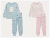 Blue / Pink 3D Cute Ghost Striped Cotton Pyjamas Sizes 1.5-6 Yrs , 6-8Y £5 (10% Off with George Rewards) Free C&C