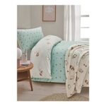 Blue & White Guinea Pig Cotton Reversible Single Duvet Set