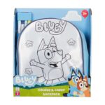 Bluey Colour And Carry Backpack, Includes 4 Pens, Creative Toy