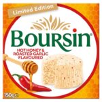 Boursin Limited Edition Hot Honey & Roasted Garlic Flavoured Soft French Cream Cheese 150g (Clubcard Price)