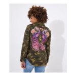 Boutique Embrace Joy Lightweight Jacket – Khaki Camo